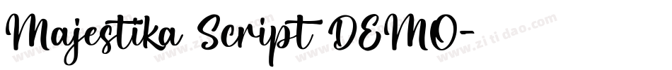 Majestika Script DEMO字体转换